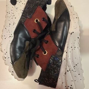 Mix No. 6 olive multi Wedge Sneaker size 9.5